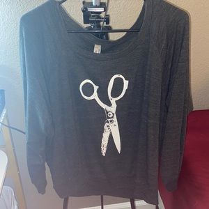 Scissor sweatshirt
